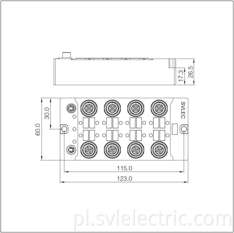 Ethernet 8 Port Switches Size